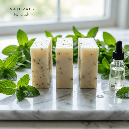 Peppermint soap bar