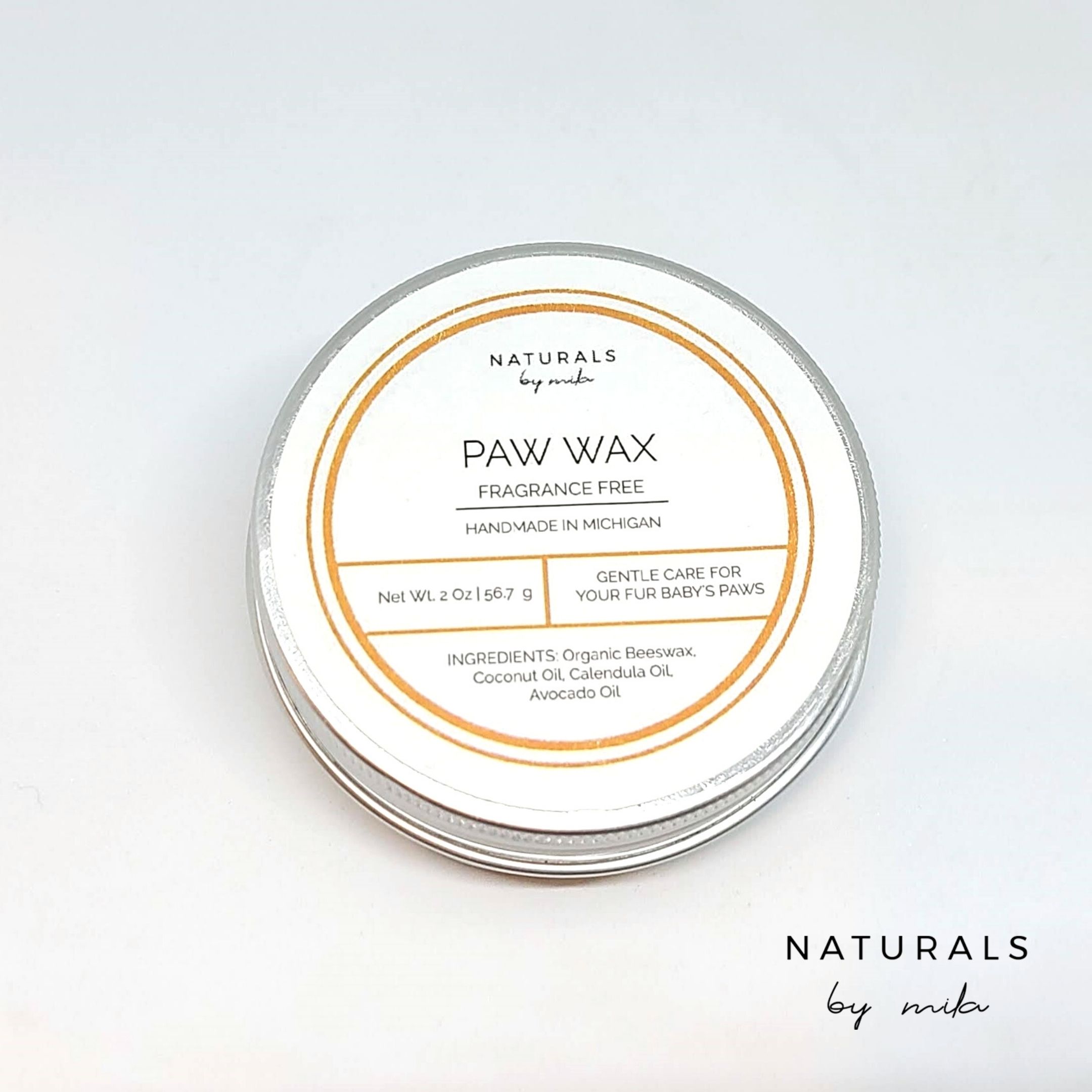Organic Paw Wax Naturals by Mila Premium Bath and Body Products