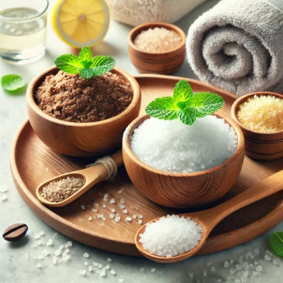 Natural exfoliating scrubs for glowing skin